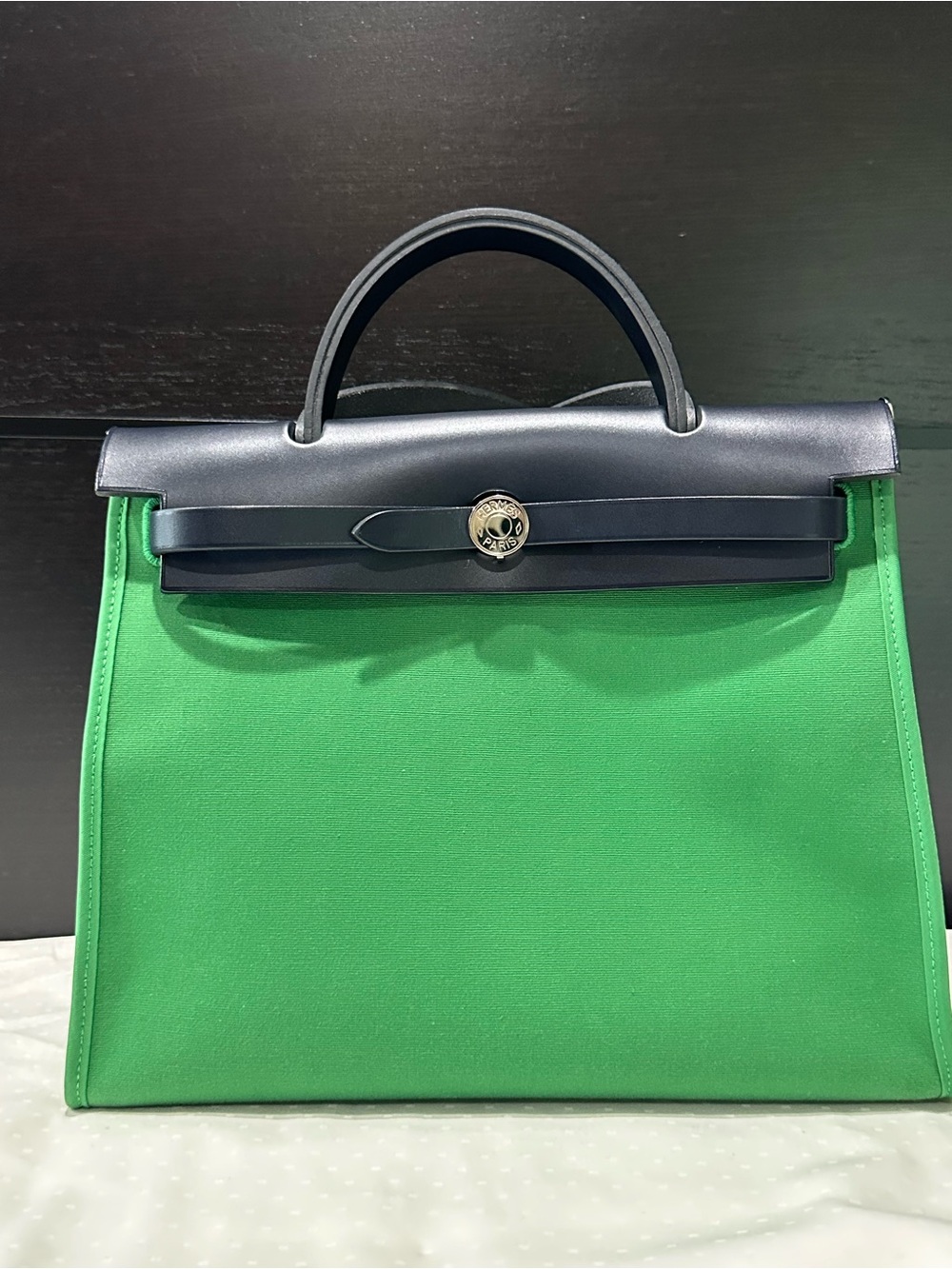 Hermes Herbag Zip 31 bag
cactus/bleu indigo